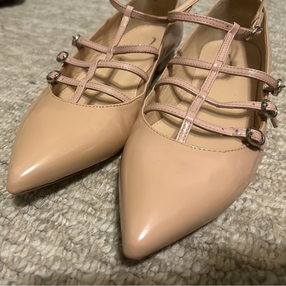 J crew flats 7 two tone nude pointed toe - Picture 3 of 6